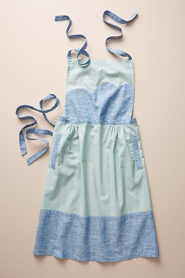 Slide View: 1: Embroidered Marie Apron