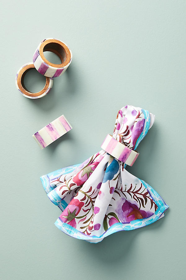 Slide View: 1: Aparna Napkin Ring Set