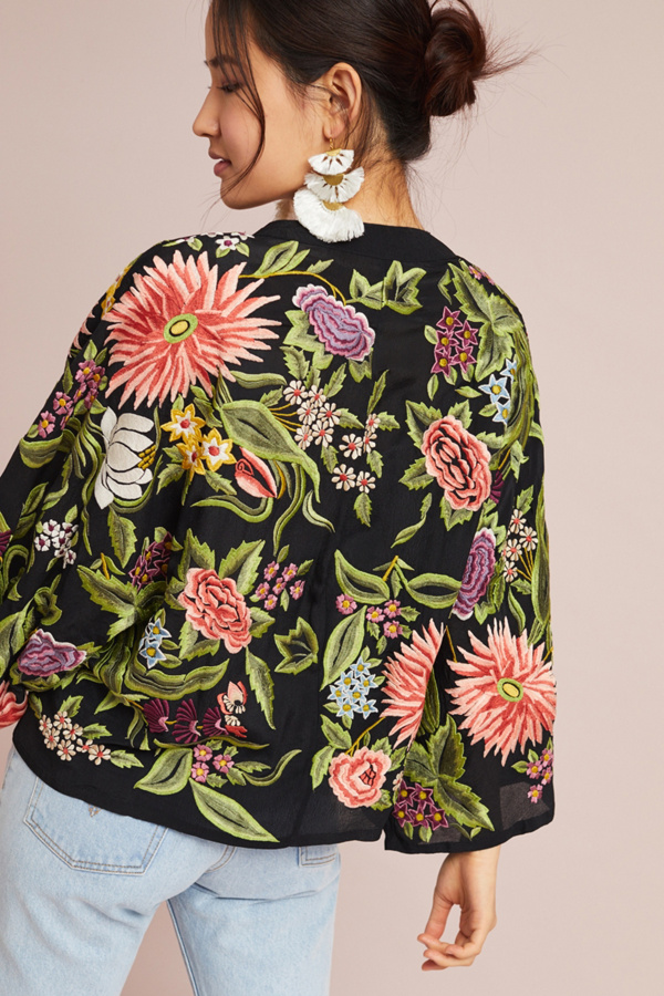 Slide View: 3: Montana Embroidered Kimono