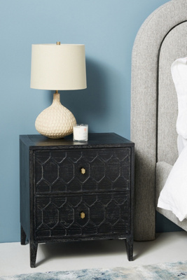 AnthropologieTextured Trellis Nightstand By Anthropologie in Black