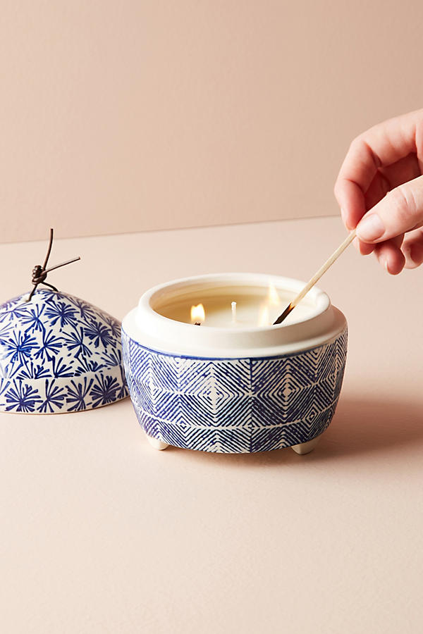 Slide View: 2: Block-Printed Candle