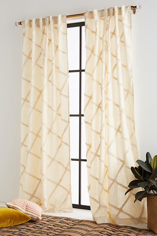 Slide View: 1: Embroidered Berea Curtain