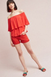 Thumbnail View 1: Pilcro Hyphen Mid-Rise Shorts, Red