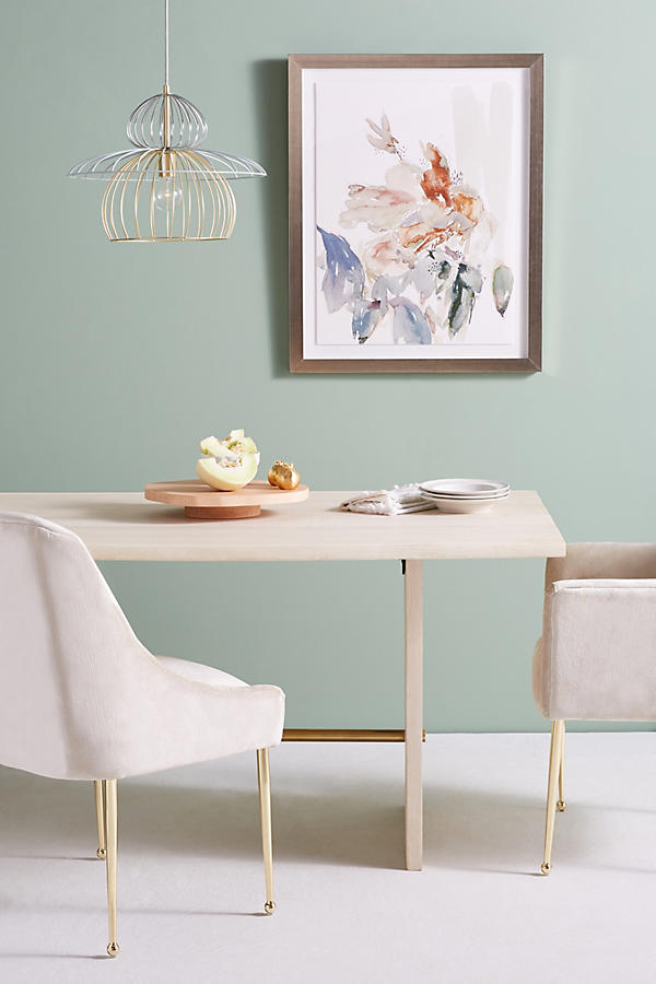 Slide View: 1: Blue Floral Wall Art