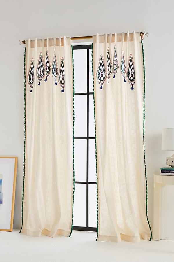 Slide View: 1: Beaded Julie Curtain