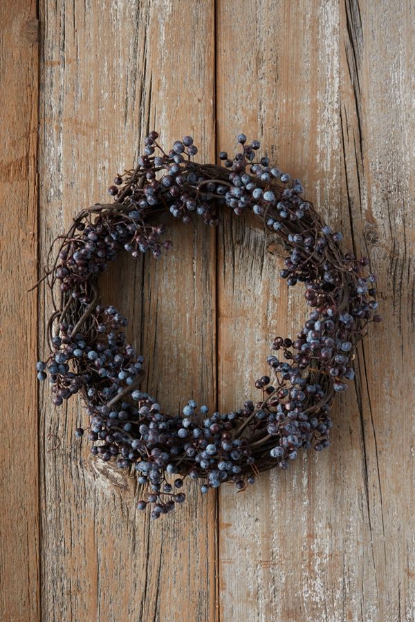 Faux Juniper Berries Wreath Anthropologie