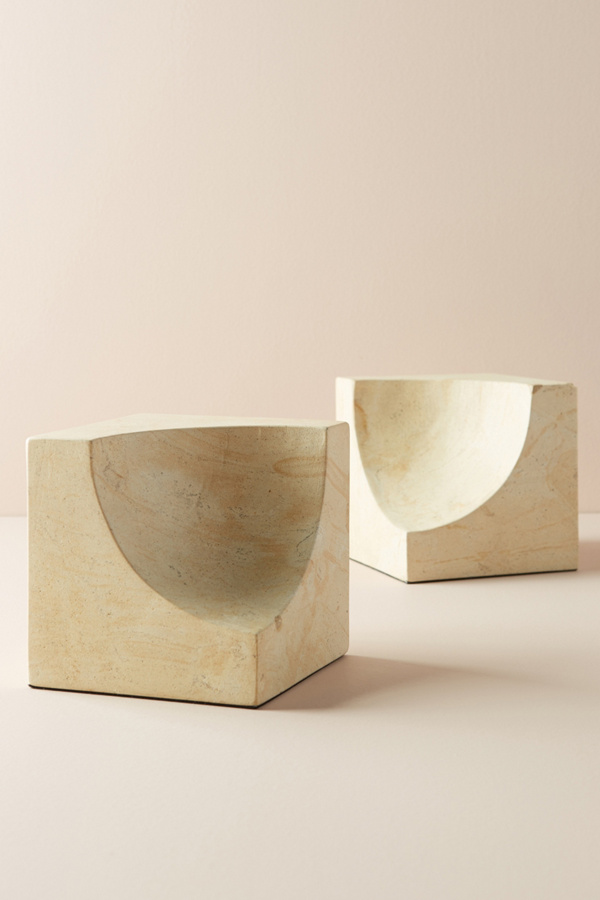 Sculpted Wood Bookends Anthropologie
