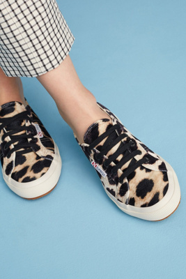 Superga Printed Velvet Sneakers