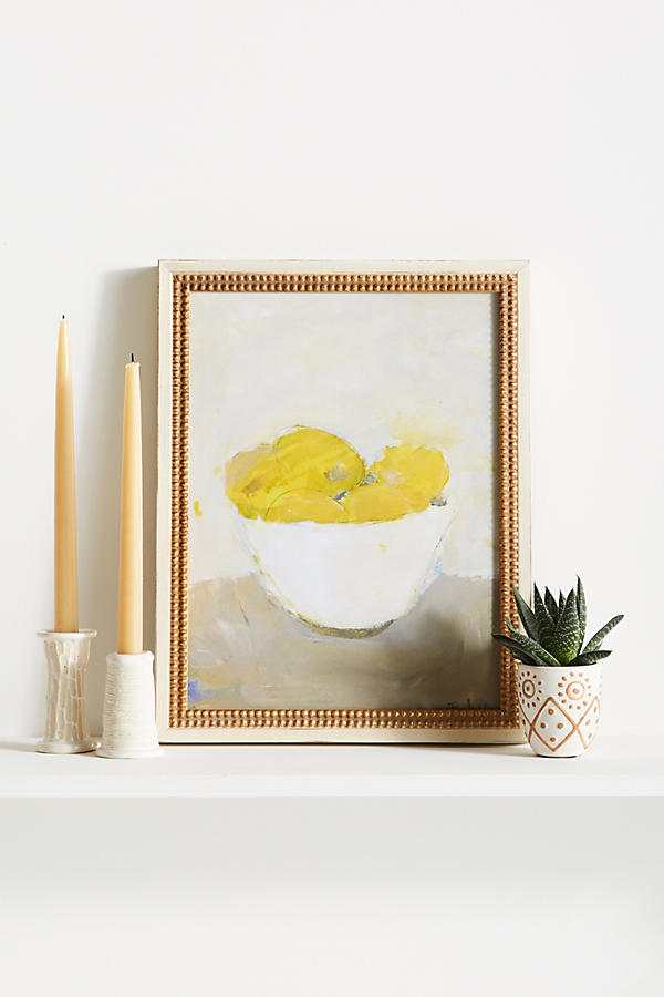 Slide View: 1: Bowl of Lemons Wall Art