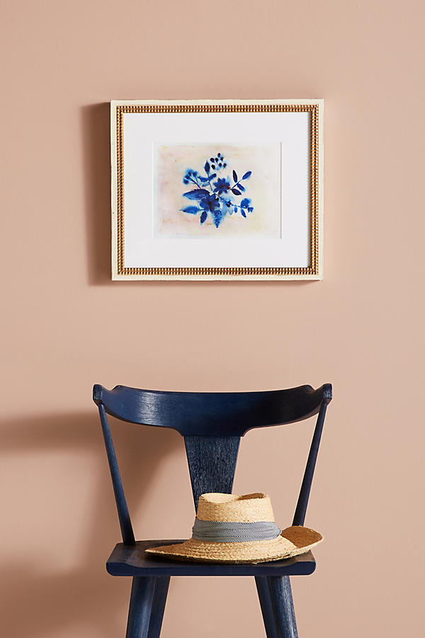 Slide View: 1: Indigo Bouquet Wall Art