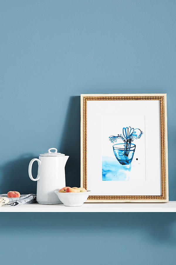 Slide View: 1: Blue Vase Wall Art
