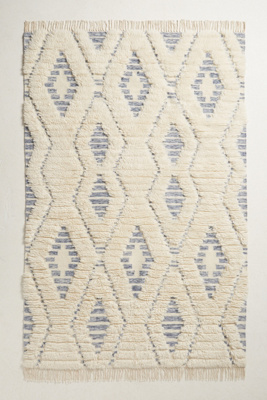 Striped Diamond Rug | Anthropologie
