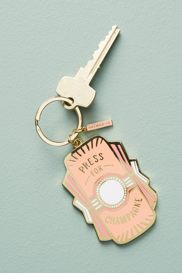 Press for Champagne Keychain