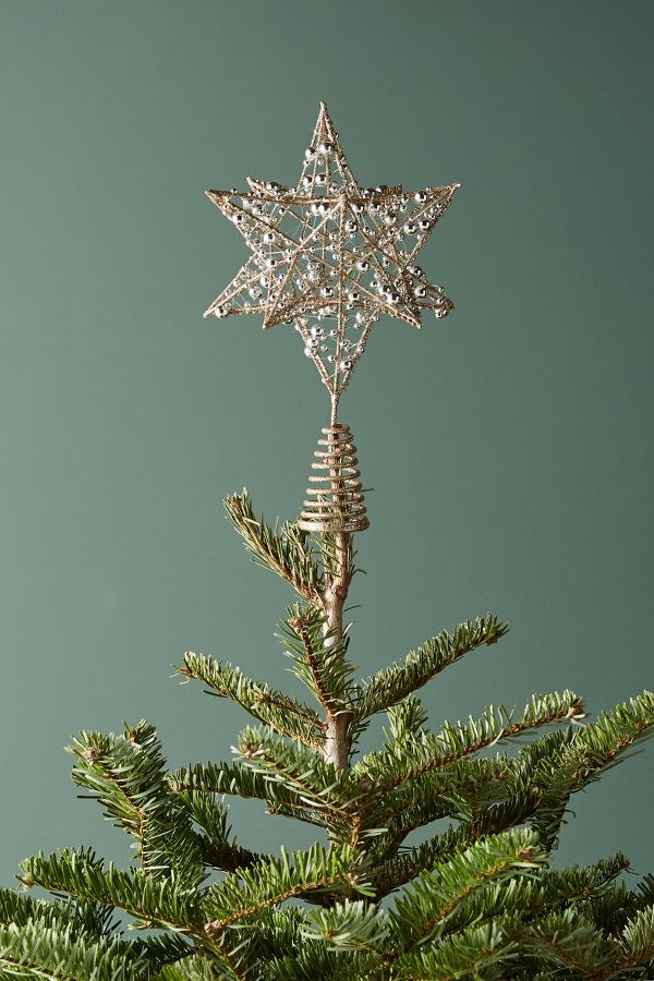 Dew-Sprinkled Star Tree Topper | Anthropologie