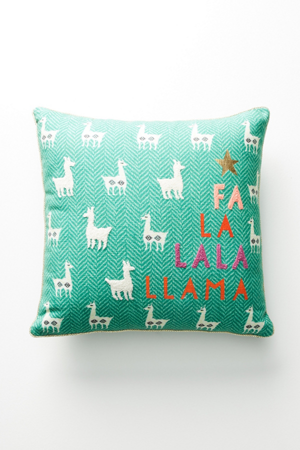 Slide View: 1: Fa La Llama Pillow