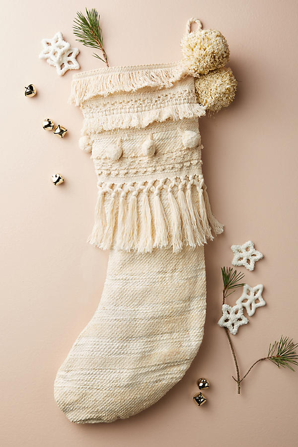 Crafted Winter Stocking | Anthropologie