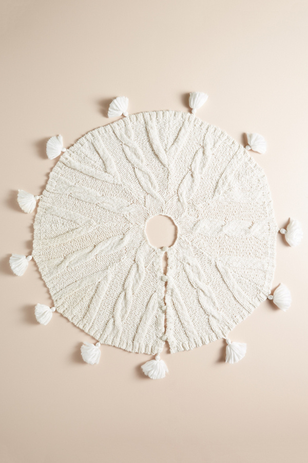 Cozy Knit Tree Skirt Anthropologie