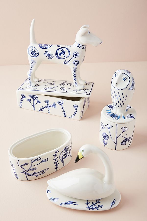 Slide View: 3: Animal-Adorned Trinket Box
