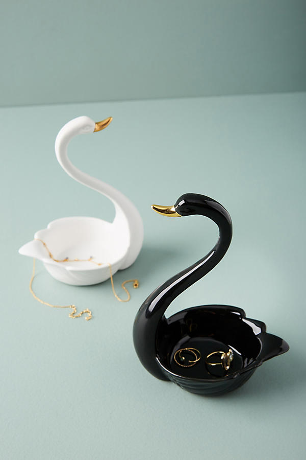 Slide View: 2: Swan Trinket Dish
