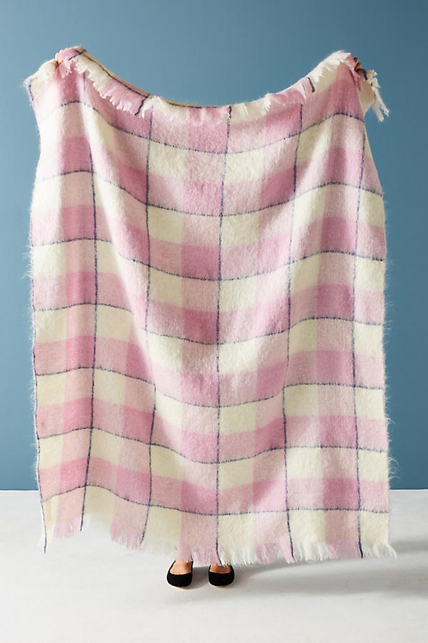 Slide View: 1: Avoca Mohair Throw Blanket