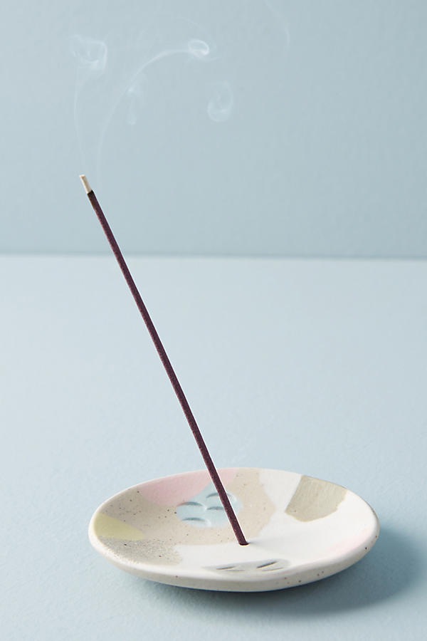Slide View: 1: Pastel Disc Incense Holder