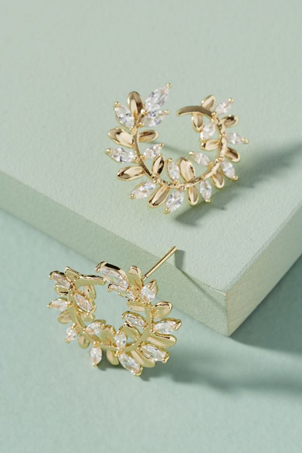 Romeo Vine Hoop Earrings Anthropologie