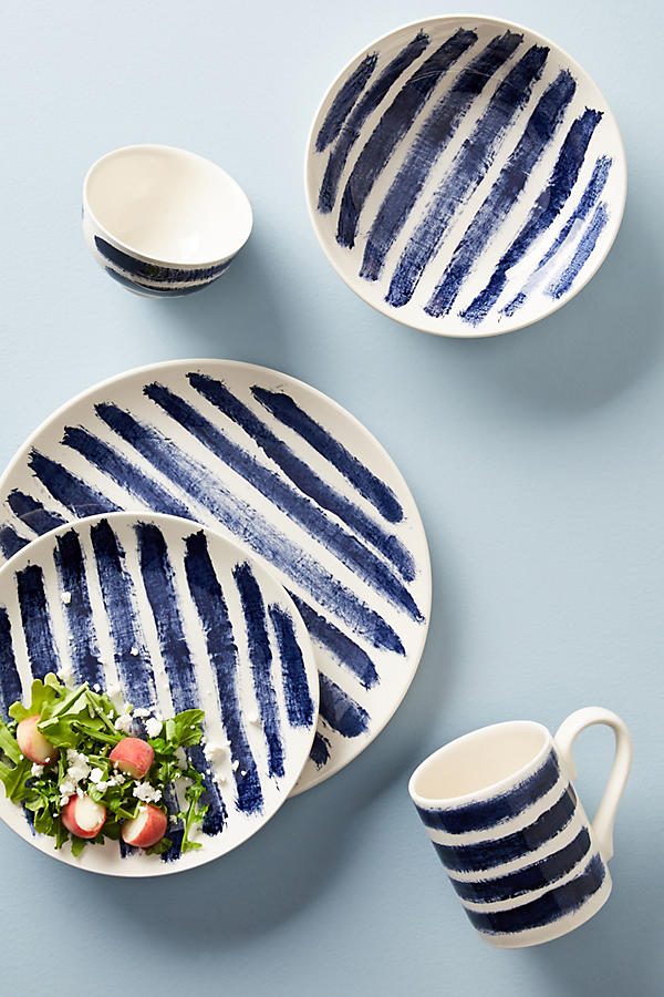 Slide View: 2: Indigo Rain Dinner Plate