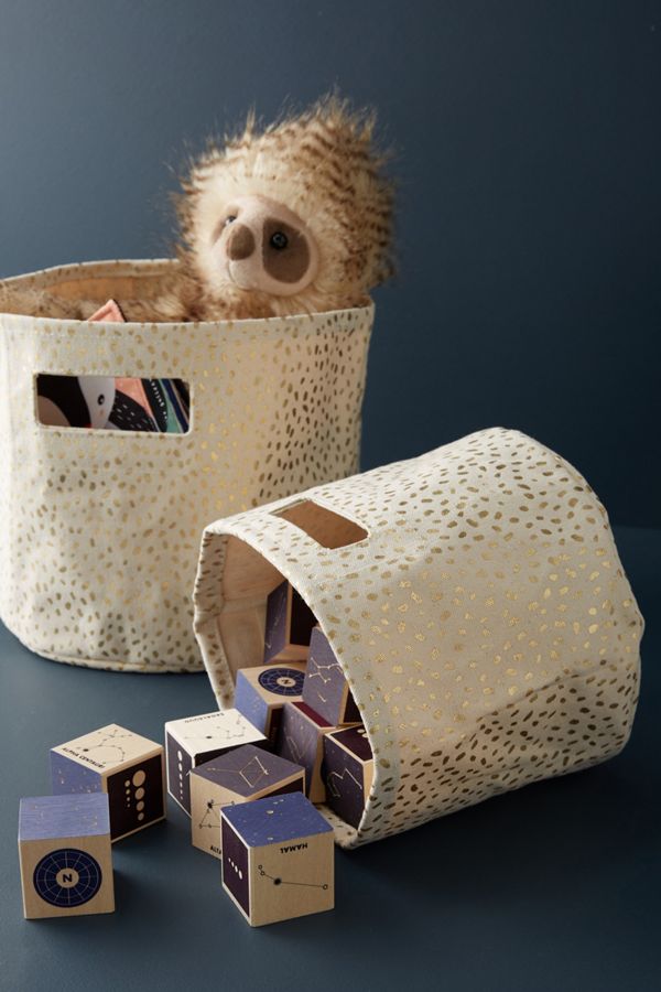 Pehr Golden Dots Storage Bin Anthropologie