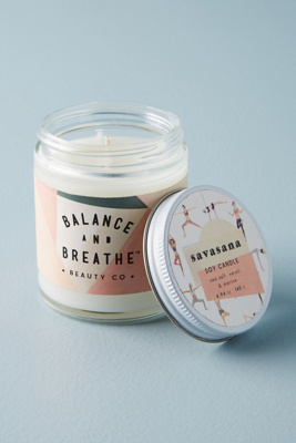 Balance and Breathe Yoga Candle