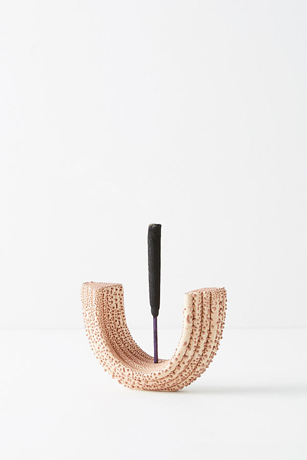Slide View: 1: Textured Bend Incense Holder