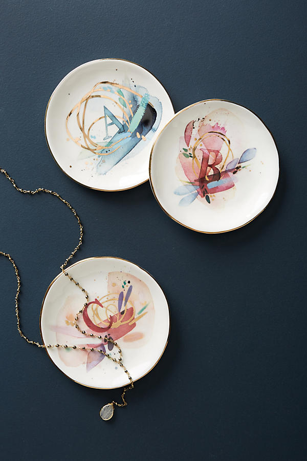 Slide View: 1: Monogram Trinket Dish