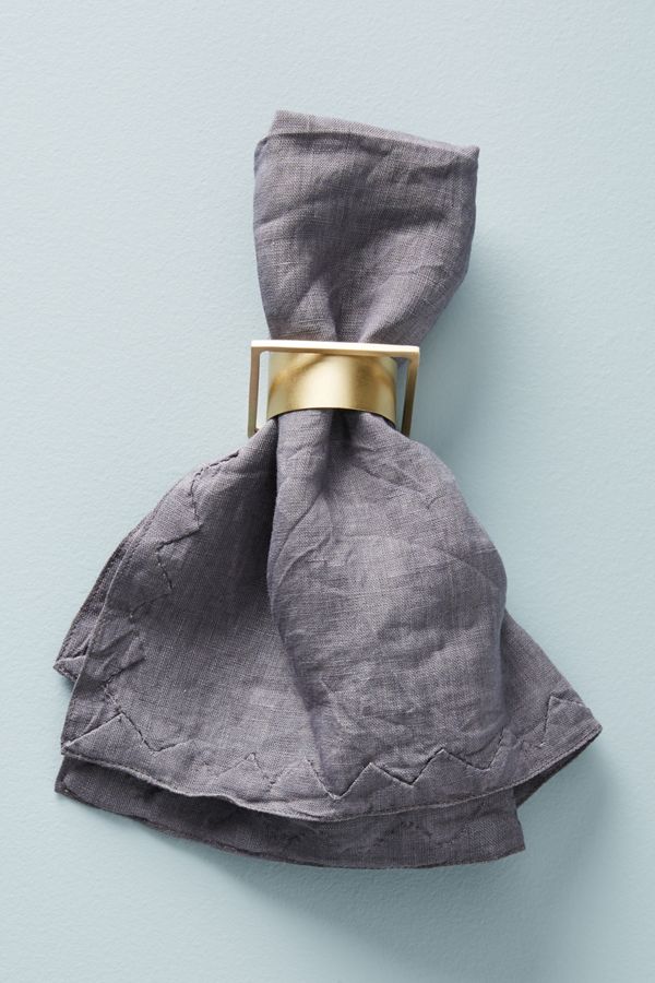 Squared Brass Napkin Ring Anthropologie