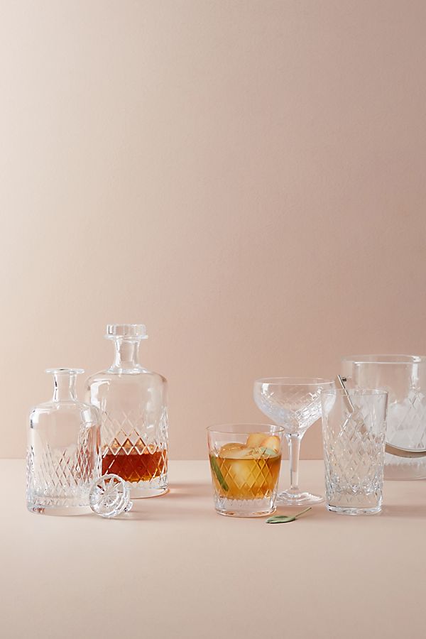 Slide View: 3: Soho Home Barwell Cut Crystal Large Decanter