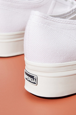 superga blu platform