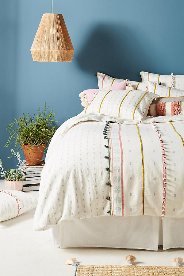 Slide View: 1: Tasseled Araya Duvet Cover