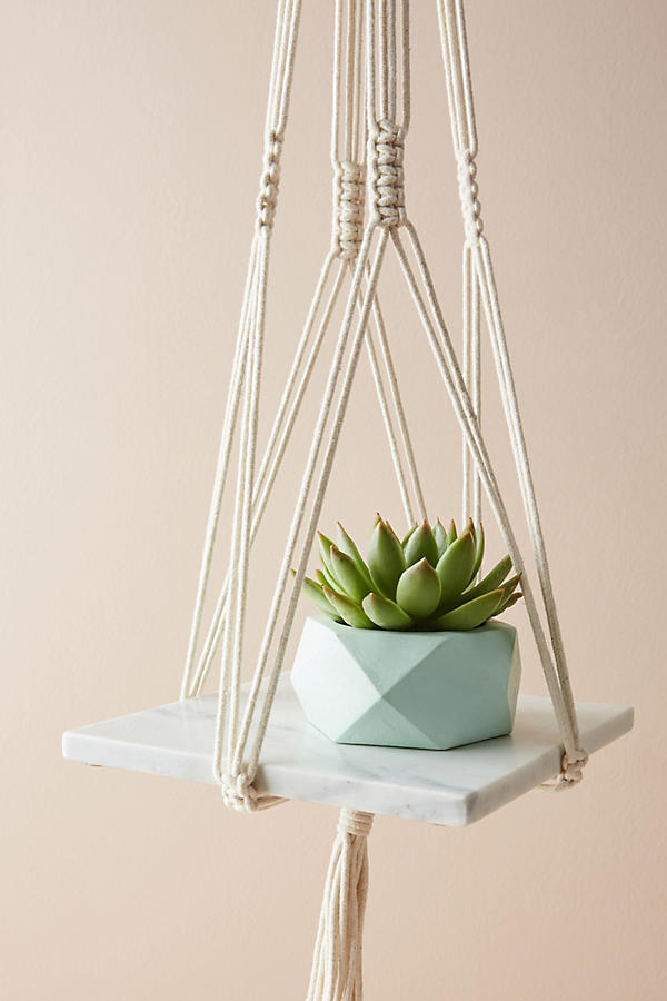 Slide View: 3: Hanging Marble Shelf