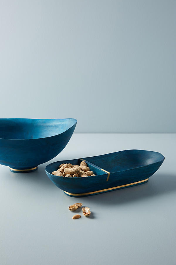 Slide View: 2: Wood Serving Bowl