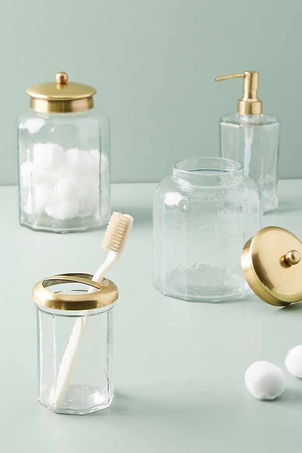 Slide View: 9: Golden Glass Bath Collection