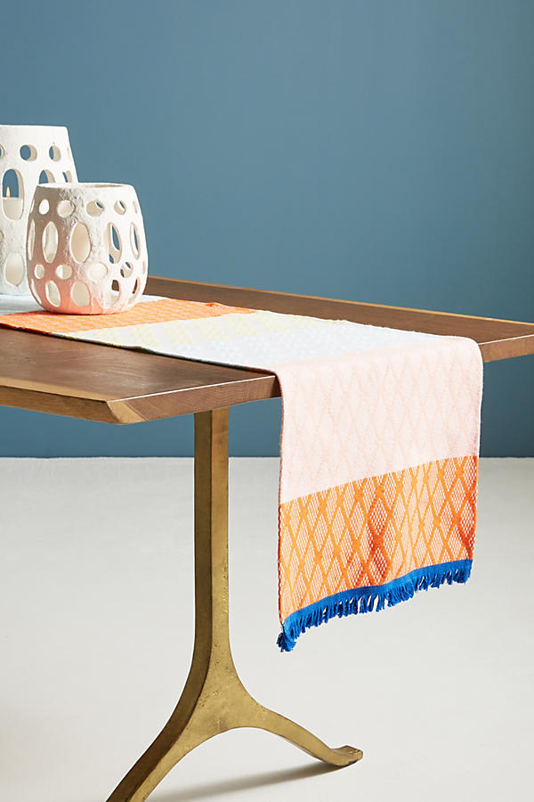 Slide View: 1: Hermine Van Dijck Jacquard Table Runner
