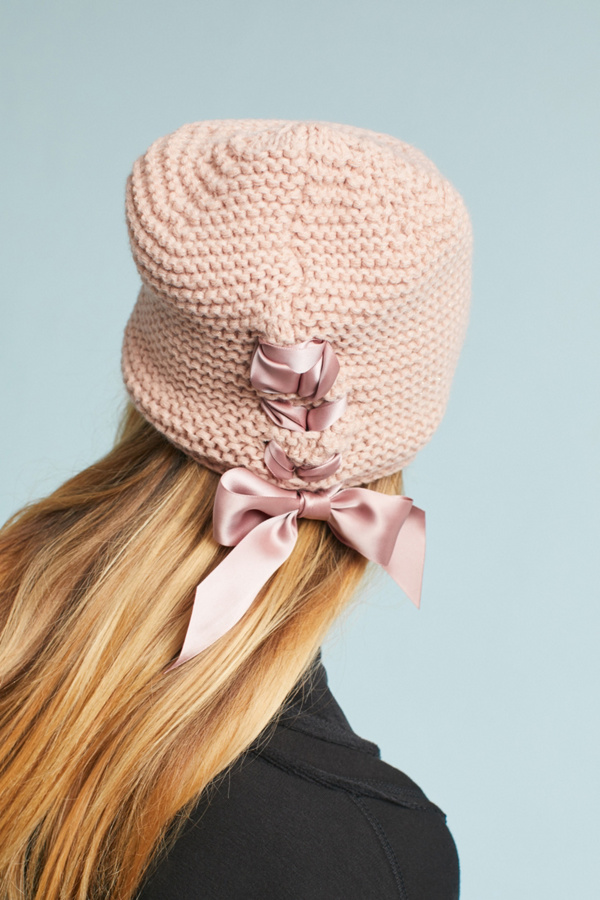 Ribbon Laced Beanie