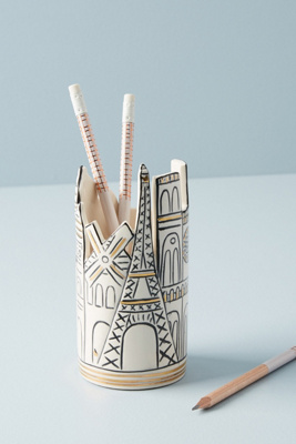 Cityscape Pencil Cup