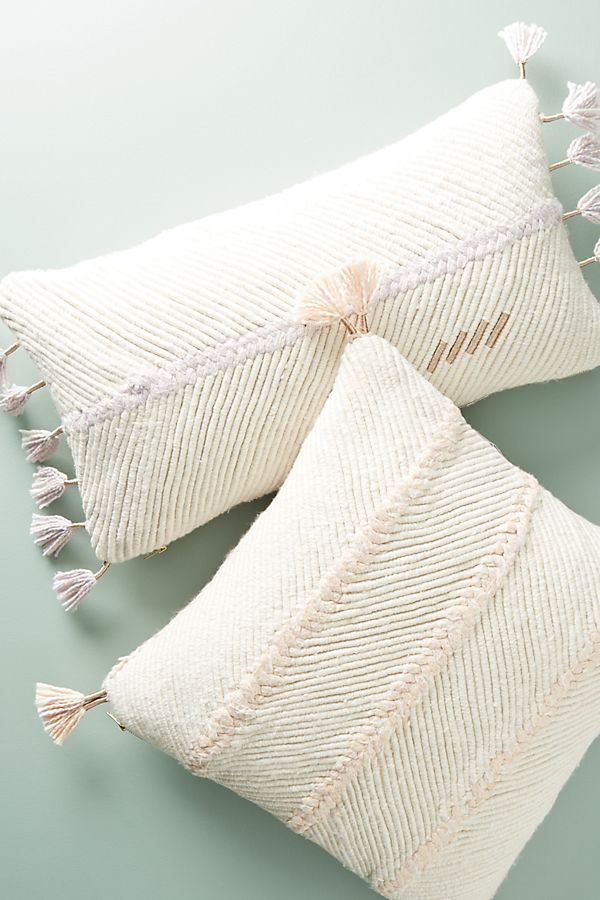 Slide View: 2: Embroidered Wilma Pillow