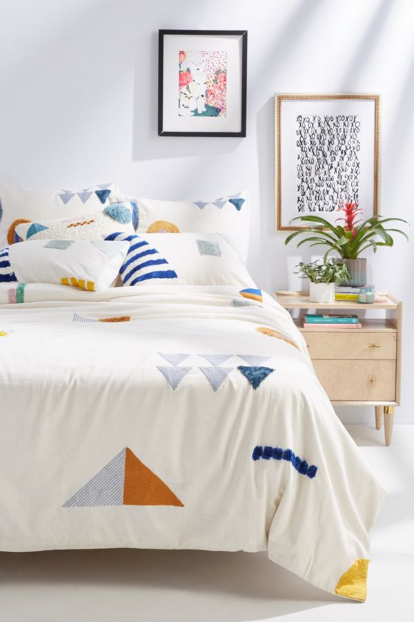 GeoEmbellished Duvet Cover Anthropologie