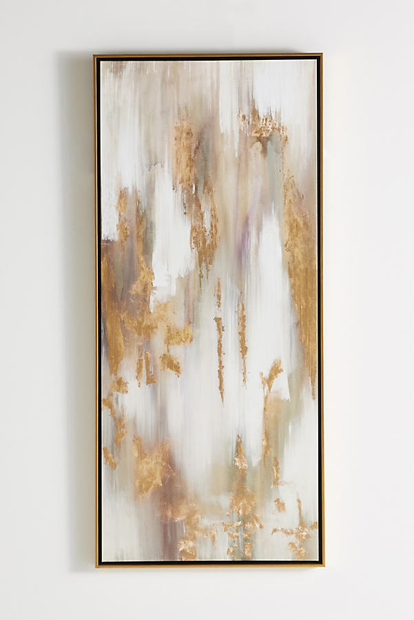 Slide View: 1: Gold Bull Triptych Wall Art