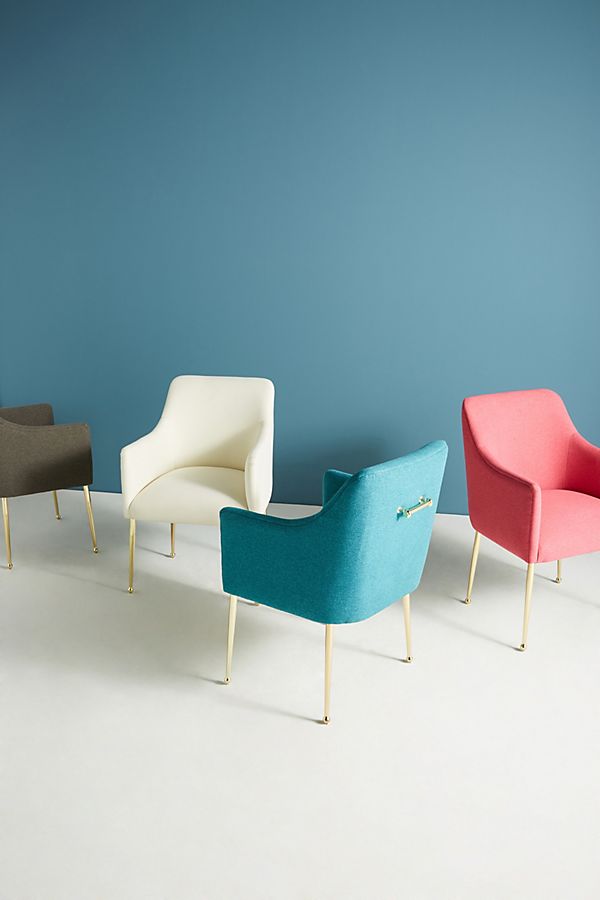 Slide View: 1: Performance Wool Elowen Dining Armchair