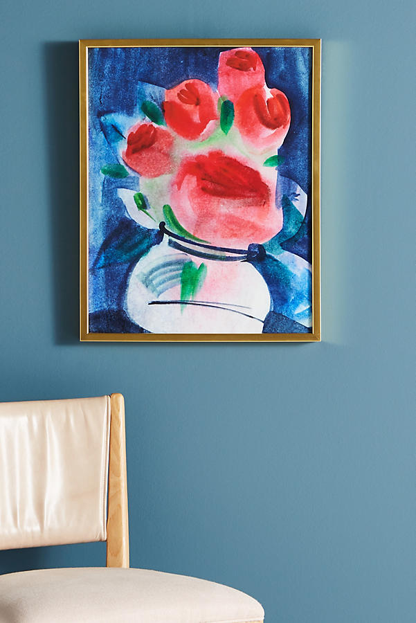 Slide View: 1: Abstracted Bouquet Wall Art