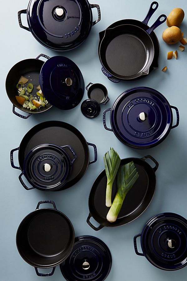 Slide View: 9: Staub Cast Iron Round Cocotte