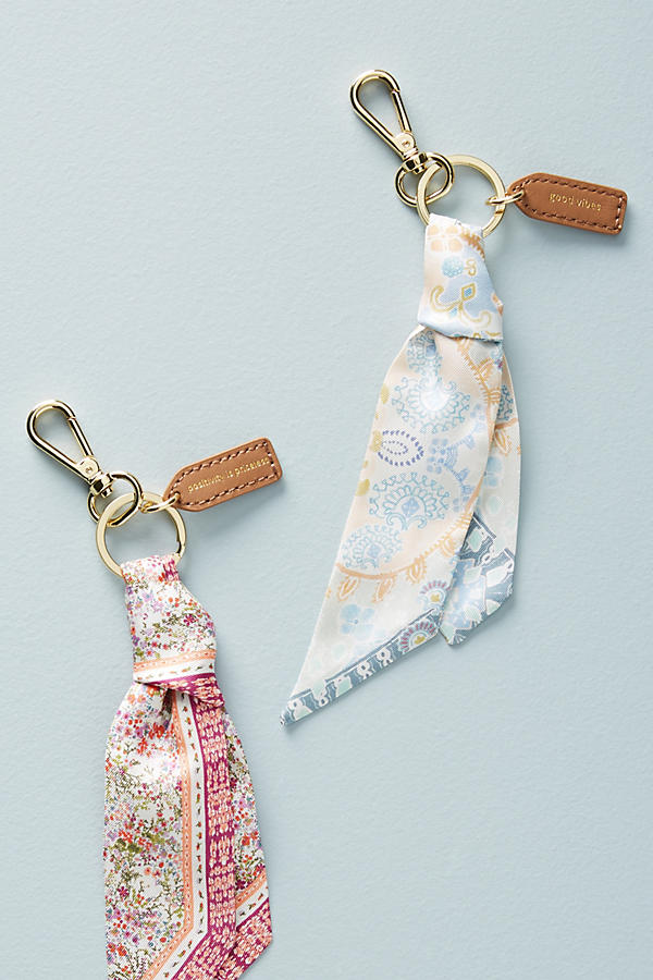 Slide View: 2: Silk Scarf Keychain