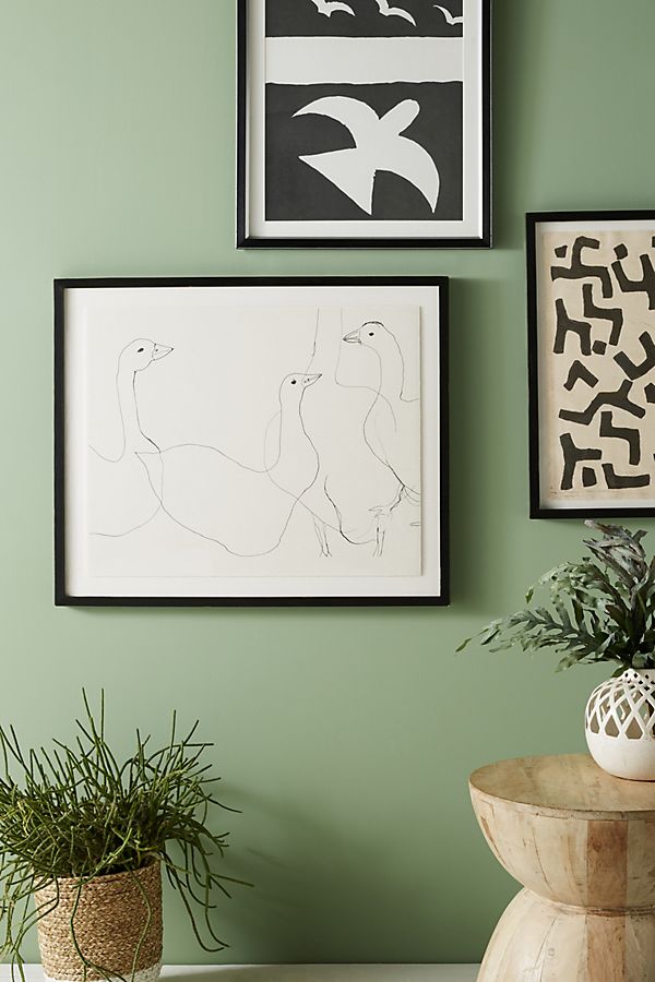 Slide View: 1: Geese Wall Art