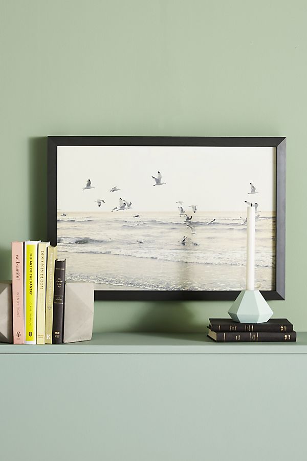 Slide View: 1: Seagulls In Flight Wall Art